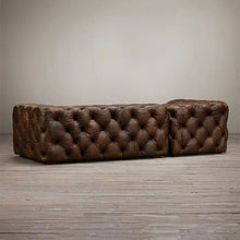 Load image into Gallery viewer, Pure Leather Full Buttoned chesterfield