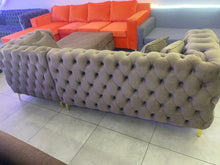 Load image into Gallery viewer, Full Buttoned l shaped chesterfield 2.5m x 1.8m