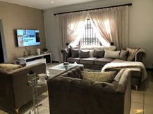 Load image into Gallery viewer, L shaped Chesterfield + 2 chairs