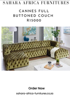 Load image into Gallery viewer, Andreas full buttoned U shaped couch