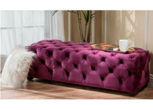 Load image into Gallery viewer, Bed Side Full buttoned Ottoman
