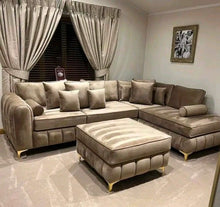 Load image into Gallery viewer, Francis L shaped couch + Free ottoman
