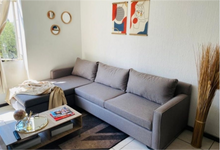 Load image into Gallery viewer, Thin Armed L-shaped Couch
