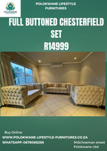 Load image into Gallery viewer, Full buttoned Chesterfield set
