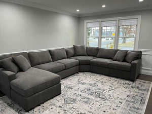 Cairo Velvet U shaped couch