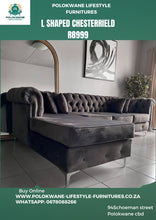 Load image into Gallery viewer, L shaped chesterfield R8999
