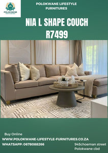 Nia L shaped couch