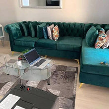 Load image into Gallery viewer, L shaped chesterfield R8999
